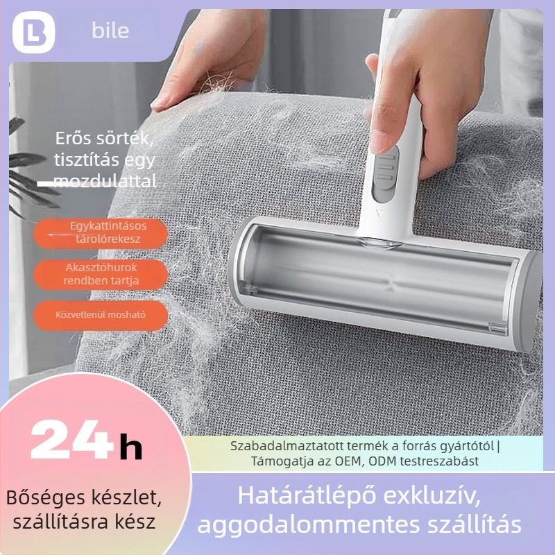 Határokon átnyúló állatszőr-eltávolító, ruházathoz, kanapéhoz, szőnyeghez, macska- és kutyaszőr-kaparó henger, statikus tapadású, állatspecifikus