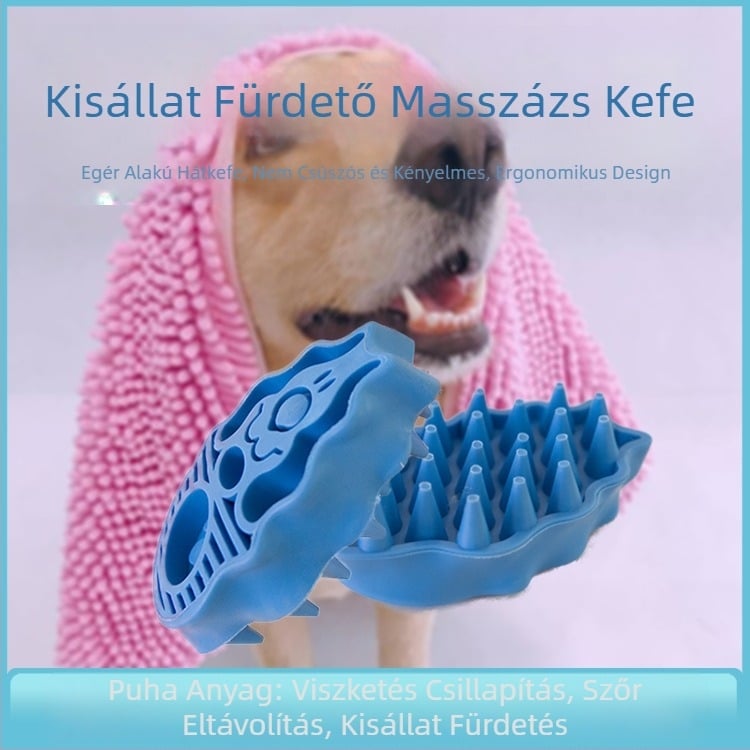 Új kisállat fürdető kefe kellékek kutya tisztító kefe macska szőrtelenítő fésű szőrtelenítő kefe tisztítás és szépségápolás