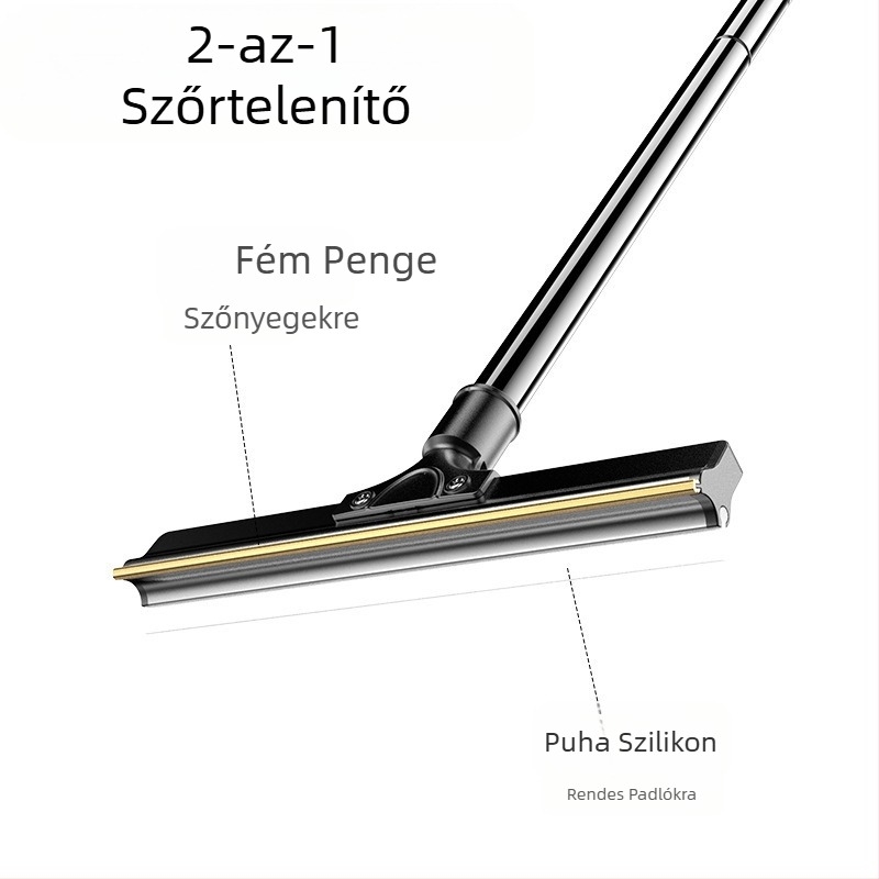 Új, kettő az egyben hosszú nyelű szőrtelenítő kefe, behúzható állatszőr-borotva, multifunkcionális szőnyegborotva