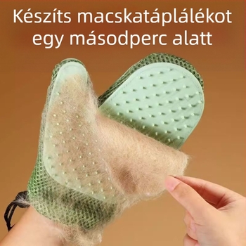 Határokon átnyúlóan népszerű kisállat-ápoló kesztyűk macskáknak, 2 az 1-ben szőrtelenítés és masszázs, nagykereskedelmi szőrtelenítés