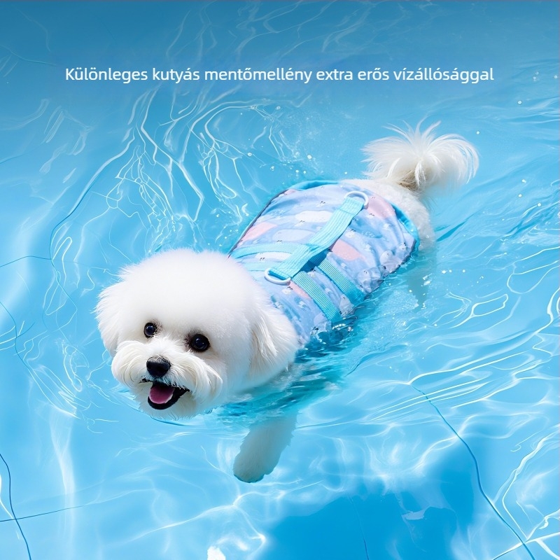 Kutya mentőmellény, fürdőruha, nyári, kis és közepes méretű kutyáknak, teddy játékruhák, vízi ruhák, kölyökkutyáknak, határokon átnyúló nagykereskedelem