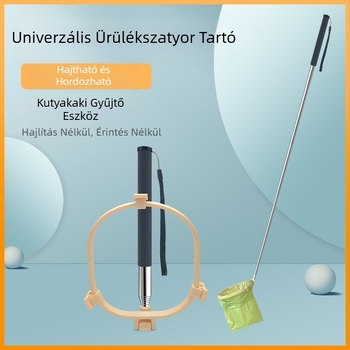 Kutya WC-gyűjtő, Kutyasétáltató WC-gyűjtő, Kompakt, Háromcsatos, Fix, Univerzális Kisállat WC-gyűjtő