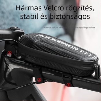 ROCKBROS kerékpártáska, első vázas táska, elöl akasztós táska, hegyi kerékpár kemény héjú csőtáska, kerékpár felszerelés, gyári outlet