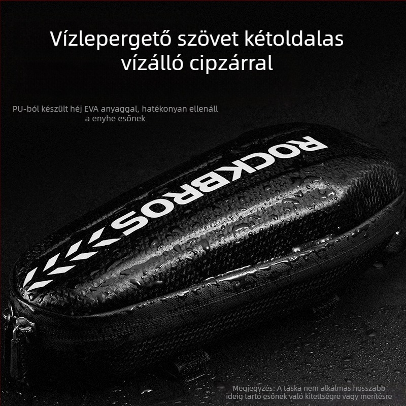 ROCKBROS kerékpártáska, első vázas táska, elöl akasztós táska, hegyi kerékpár kemény héjú csőtáska, kerékpár felszerelés, gyári outlet