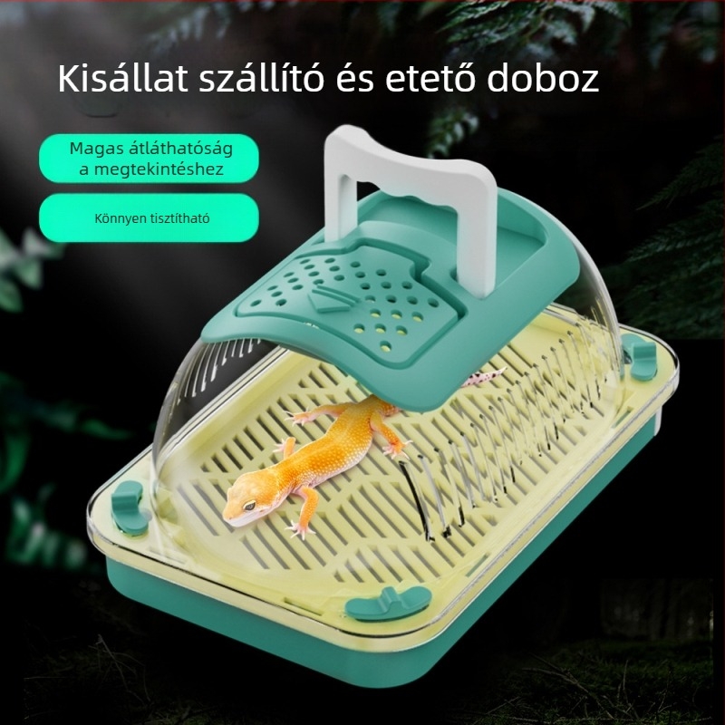 Hüllőpalota gyík kisállat doboz multifunkcionális menekülésgátló hordozható kültéri műtárgy megfigyelő doboz átlátszó doboz