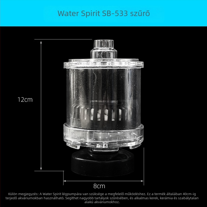 Songbao vízi goblin három az egyben szűrő kerámia kerek akvárium kis akvárium oxigénes pneumatikus mini szívó WC