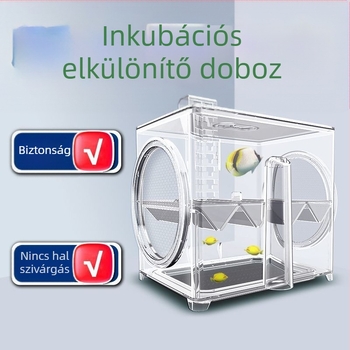 SQG akvárium keltető izolációs doboz akril guppi tenyészdoboz trópusi halak kis halak fiatal halak keltető termelési ház