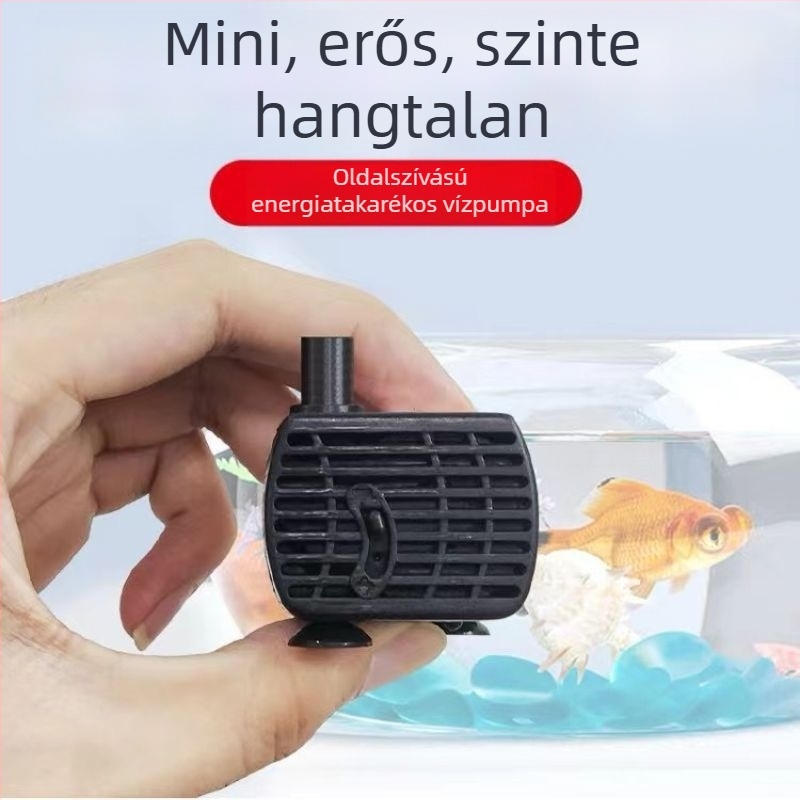 Akvárium mini vízpumpa sziklakert szökőkút vízpumpa kis keringető szivattyú szűrő bonsai ultra csendes usb kicsi