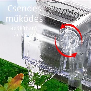 Akvárium szűrő kis vízesés szűrő levegőztető akvárium falra szerelhető szűrőpumpa némítás külső függesztés állítható