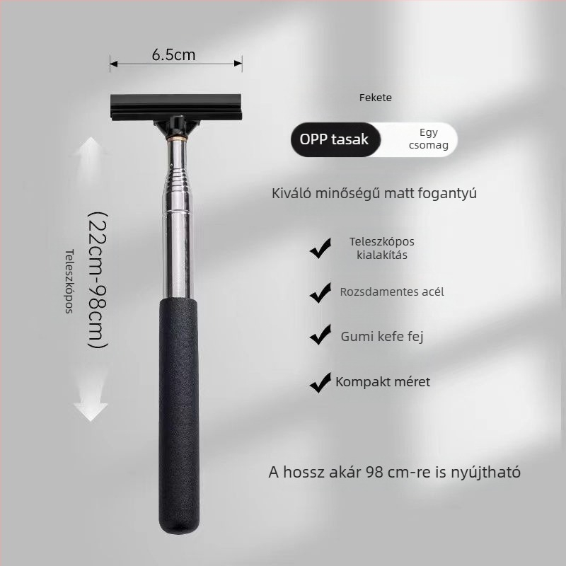 Autó visszapillantó tükör ablaktörlő rozsdamentes acél ablaktörlő behúzható hordozható ablaktörlő ablaktörlő tisztítás