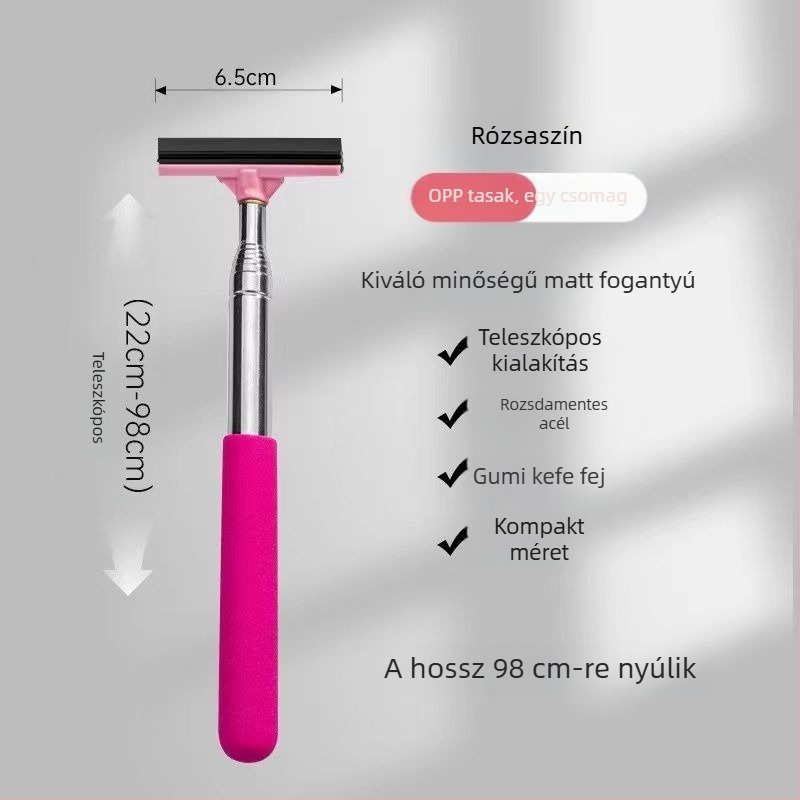 Autó visszapillantó tükör ablaktörlő rozsdamentes acél ablaktörlő behúzható hordozható ablaktörlő ablaktörlő tisztítás