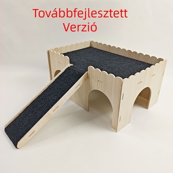 Tömörfa mókus hörcsög holland malac fészek totoro nyúl arany medve kis ház tengerimalac sün kisállat fészek hálószoba