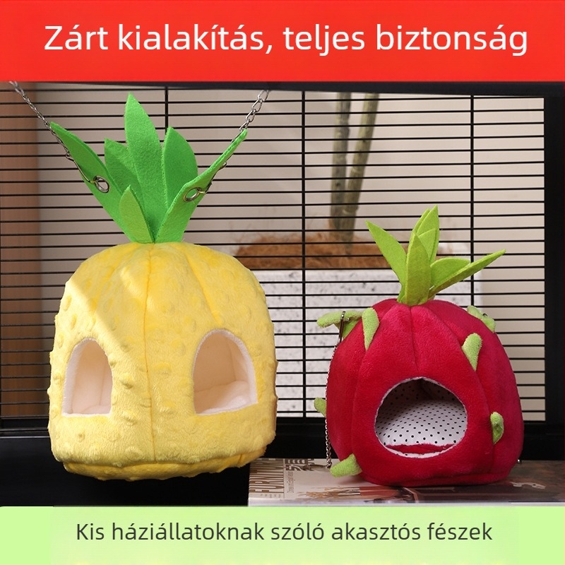 Du Laohan határokon átnyúló hörcsög függőágy tavaszi és nyári univerzális fészek ananász aranymedve menedékház madárfészek hörcsög kellékek