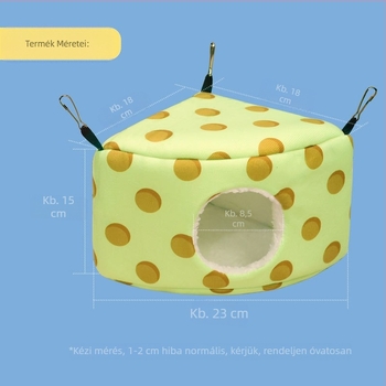 Honeyslider mókus hörcsög kis papagáj pamutfészek tél meleg pamutfészek ananász kenyérfészek háromszög fészek