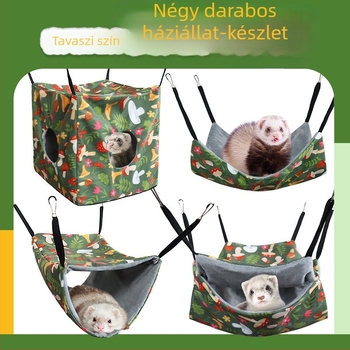 Amazon tengerimalac fekhely mézeszsák görény mókus mókus tavaszi/nyári függőágy függő kisállat négyrészes szett