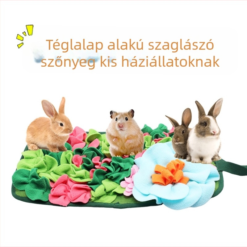 Amazon Temu újnyúl tengerimalac-táplálkozó szőnyeg hangulatkeltésre csincsilla nyúl négyzet alakú kerti szaglószőnyeg