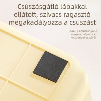 Falra Szerelhető Kutya WC Rozsdamentes Acél Kutyaalomdoboz Kis és Közepes Méretű Kutya WC Állateledel Szagtalanító Kialakítás