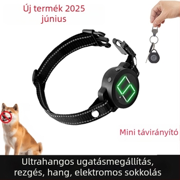 Határokon átnyúló új termék, ugatásgátló készülék kisállatoknak, kutyakiképző eszköz, ugatásgátló nyakörv, automatikus ugatásgátló kutya távirányítóval, elektromos sokk, rezgés, hangjelzés