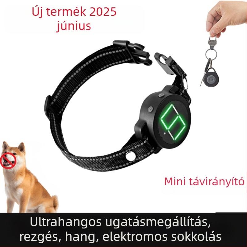 Határokon átnyúló új termék, ugatásgátló készülék kisállatoknak, kutyakiképző eszköz, ugatásgátló nyakörv, automatikus ugatásgátló kutya távirányítóval, elektromos sokk, rezgés, hangjelzés