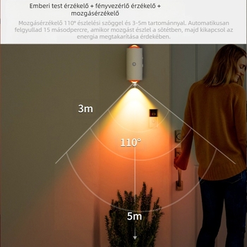 Határokon átnyúló új termékek intelligens vezérlésű színes gradiens légkörű éjszakai fény emberi test indukciós lámpa hosszú élettartam