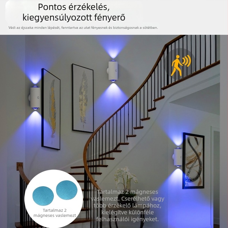 Határokon átnyúló új termékek intelligens vezérlésű színes gradiens légkörű éjszakai fény emberi test indukciós lámpa hosszú élettartam