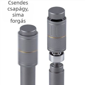 HPO forgó tengelyű toll alumínium ötvözetből készült dekompressziós forgó zselés toll fém, csúcskategóriás forgó toll, nehéz kézérzetű dekompressziós aláírás toll