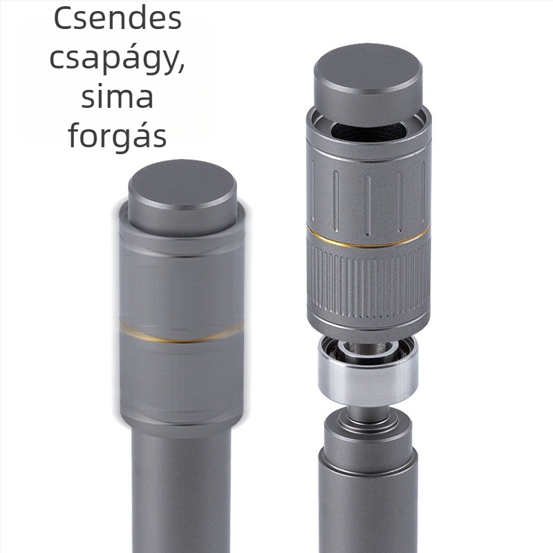 HPO forgó tengelyű toll alumínium ötvözetből készült dekompressziós forgó zselés toll fém, csúcskategóriás forgó toll, nehéz kézérzetű dekompressziós aláírás toll