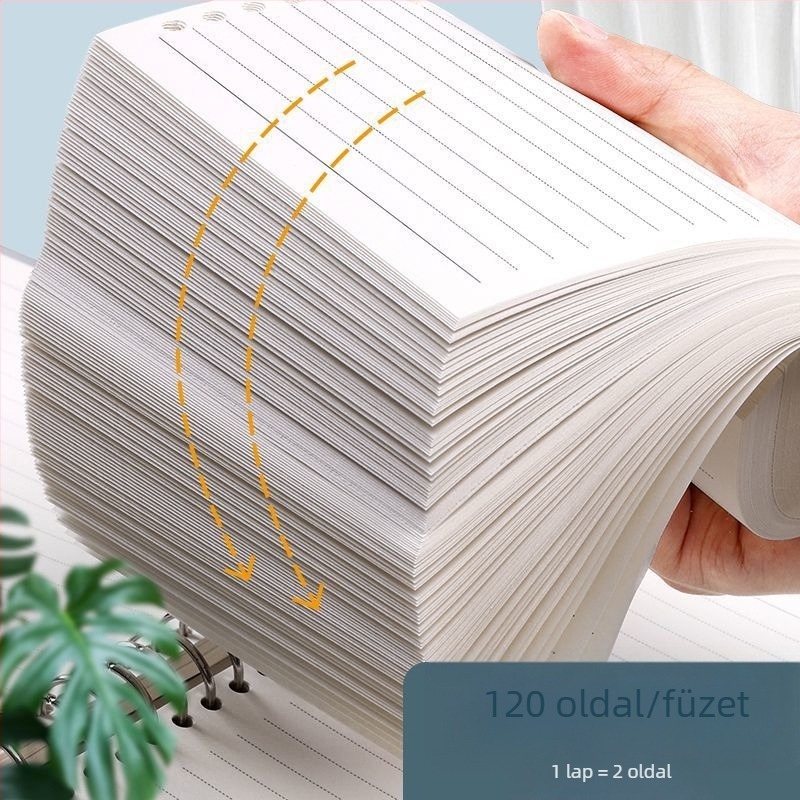 Ne köhögd fel a kezed, kivehető lapokkal ellátott jegyzetfüzet, egyszerű, színes, irodalmi és művészeti, vastagított retró diákfüzet, irodai vízszintes vonalvezetésű jegyzettömb