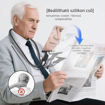 Speciális nagyító idősek számára olvasáshoz, ultra nagy felbontású, nagy teljesítményű kék fény fénnyel, függő nyakú asztali kézi multifunkciós nagyító