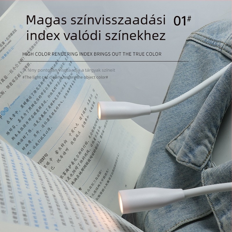 Multifunkcionális LED-es függő nyakba akasztható tanulási olvasólámpa hordozható függő nyakba akasztható olvasólámpa éjszakai fény függő nyakba akasztható lámpa