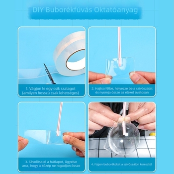 Magas hőmérsékletnek ellenálló kétoldalas ragasztószalag, erős tapadás, mosható, gyúrható varázsragasztó, konyhai penészálló, nyommentes nano ragasztó