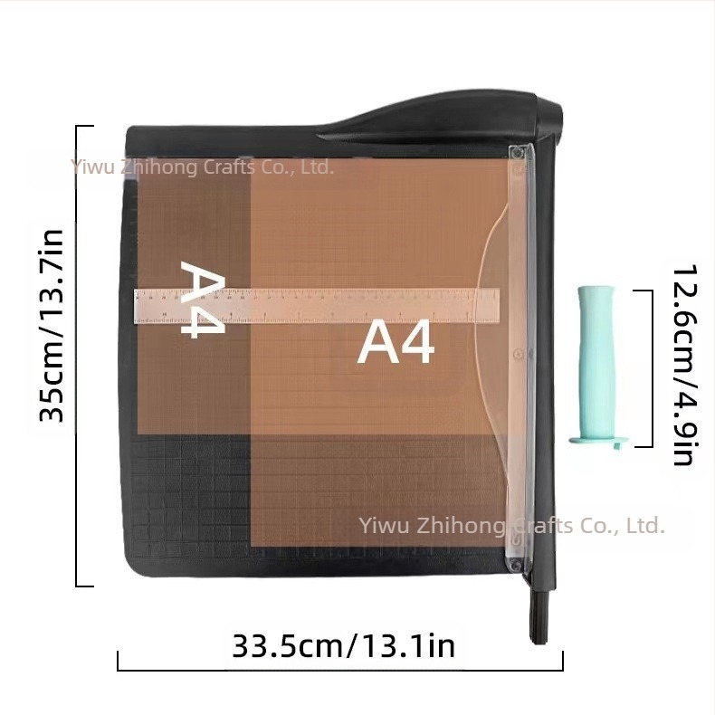 A4-es hordozható szénavágó papírvágó mangán acél pengéjű papírvágó papírvágó papírvágó irodai papírvágó papírvágó papírvágó