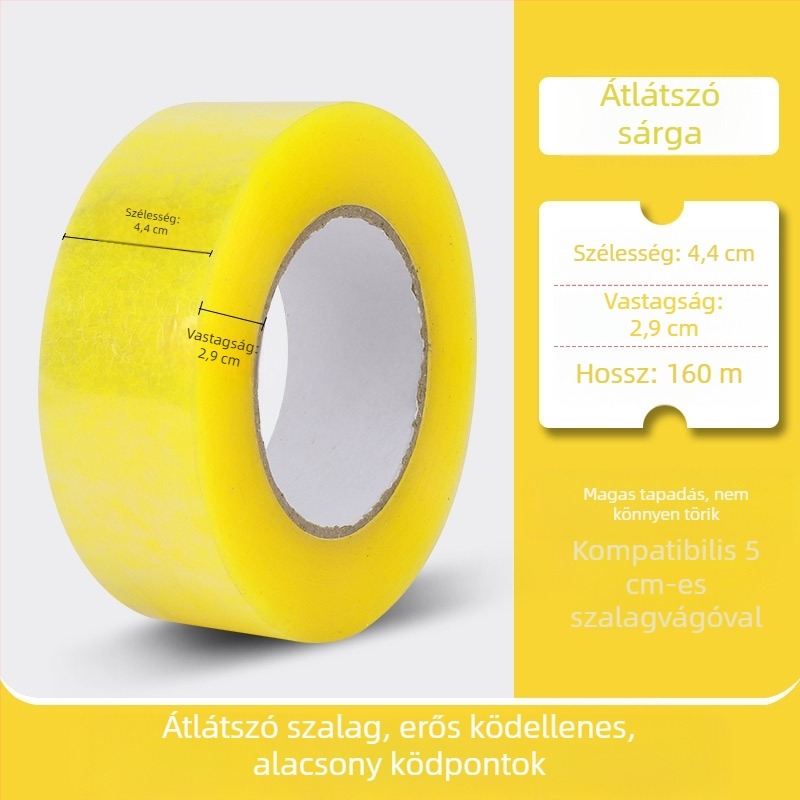 Vastag fém 50 mm-es kézi dobozzáró kézi kis szalagvágó átlátszó szalag bálázó ülés hordozható