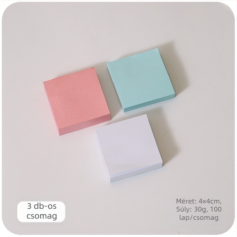 Színes Post-it jegyzettömbök, nagy színértékű öntapadós Post-it jegyzettömbök, alsó tagozatos diákok kézi számla irodai indexcímke felragasztása, általános iskola