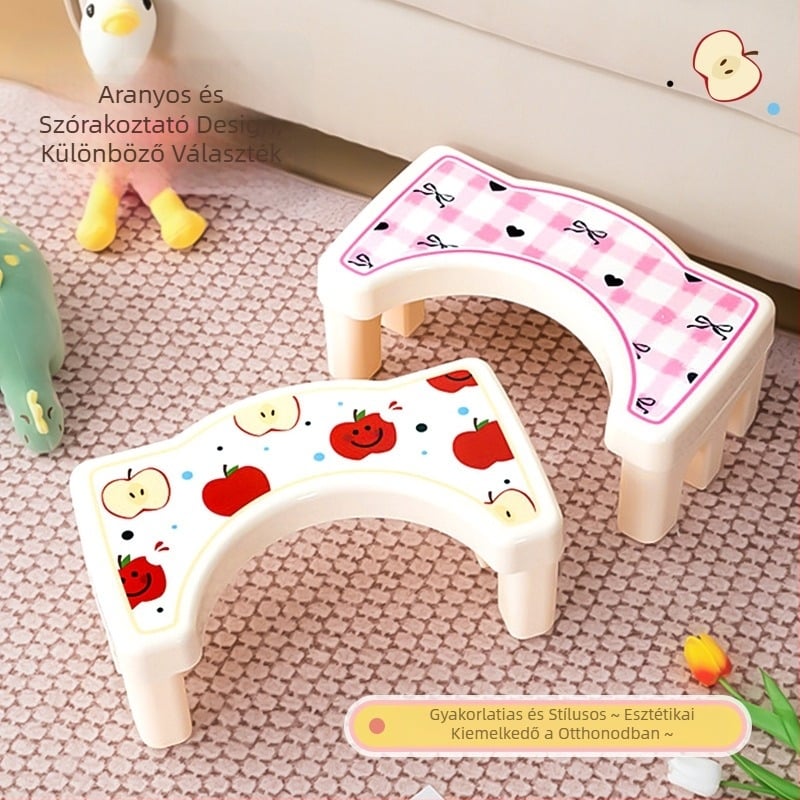 WC WC-szék Lábtartó Műanyag Vastagított Egyszerű Guggoló Gödör Műtárgy Gyermek Lábtartó Várandós Nőknek való WC-szék Lábtartó