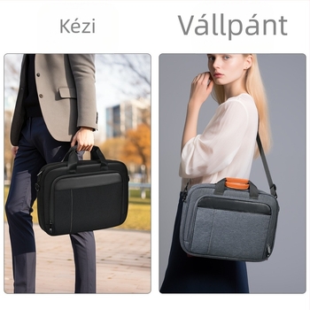 Határokon átnyúló hordozható vállpántos laptop táska, nagy kapacitású, magas szintű tároló, kényelmes notebook bélés táska gyártók
