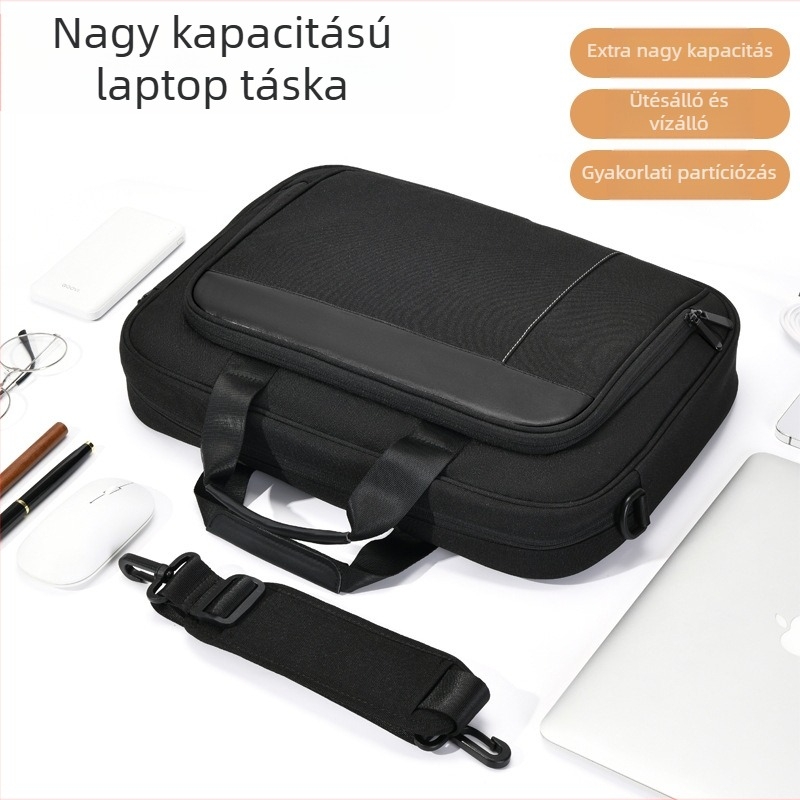 Határokon átnyúló hordozható vállpántos laptop táska, nagy kapacitású, magas szintű tároló, kényelmes notebook bélés táska gyártók