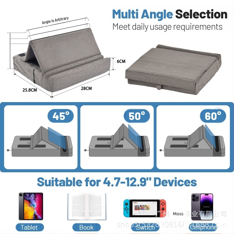 raktáron tablet olvasópárna párna alátét notebook háromszög tartóállvány nagykereskedelmi mobiltelefon olvasóállvány