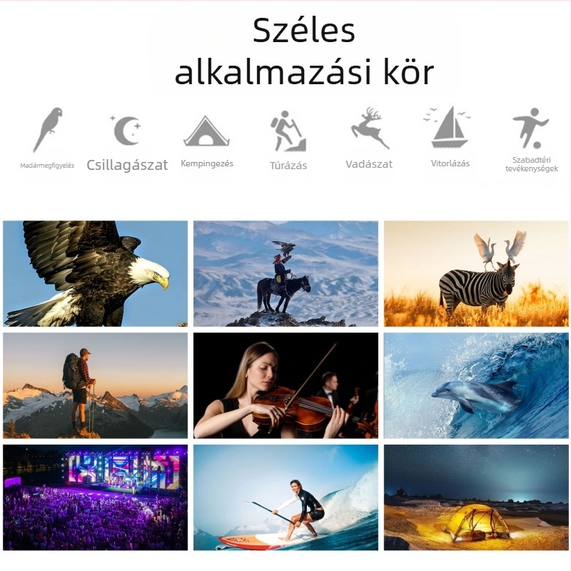 Népszerű távcsövek, nagyfelbontású, nagy teljesítményű, gyenge fényviszonyok melletti éjjellátó, kültéri, hordozható koncertfotózáshoz való távcső, nagykereskedelem