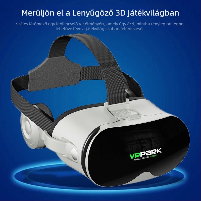 Vrpark többfunkciós, fejre szerelhető, határokon átnyúló gamer Bluetooth fejhallgató, HD második generációs, dobozgyári virtuális VR-szemüveg