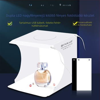 Kellékek Ékszerek Fehér háttér Termék Softbox Kis Mini Stúdió Fotókitöltő lámpa Fotóasztal