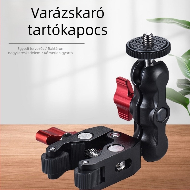 Dslr fényképezőgép varázskar tartó tartozékok alumínium ötvözetből készült borsócsipesz varázskar univerzális varázskar