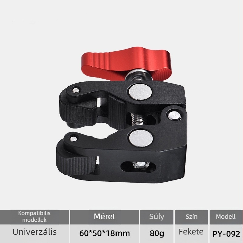 Dslr fényképezőgép varázskar tartó tartozékok alumínium ötvözetből készült borsócsipesz varázskar univerzális varázskar