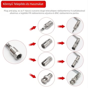 Külkereskedelmi robbanások gyártói közvetlen ellátású rádióantenna univerzális teleszkópos rúdantenna BNC apa FM antenna