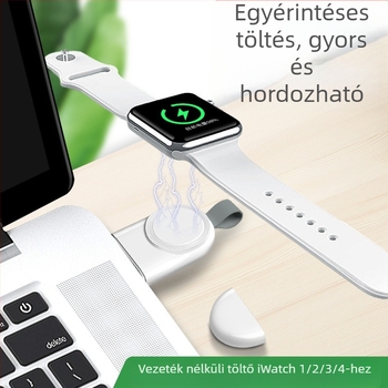 Alkalmazható az Apple Watch töltőhöz, az Apple iwatch1-9 generációs mágneses vezeték nélküli hordozható töltőalaphoz