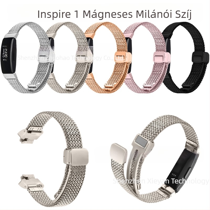 Alkalmas Fitbit inspire1/2 mágneses Milan Nice Mesh halszálkás mágneses Milan óraszíjjal