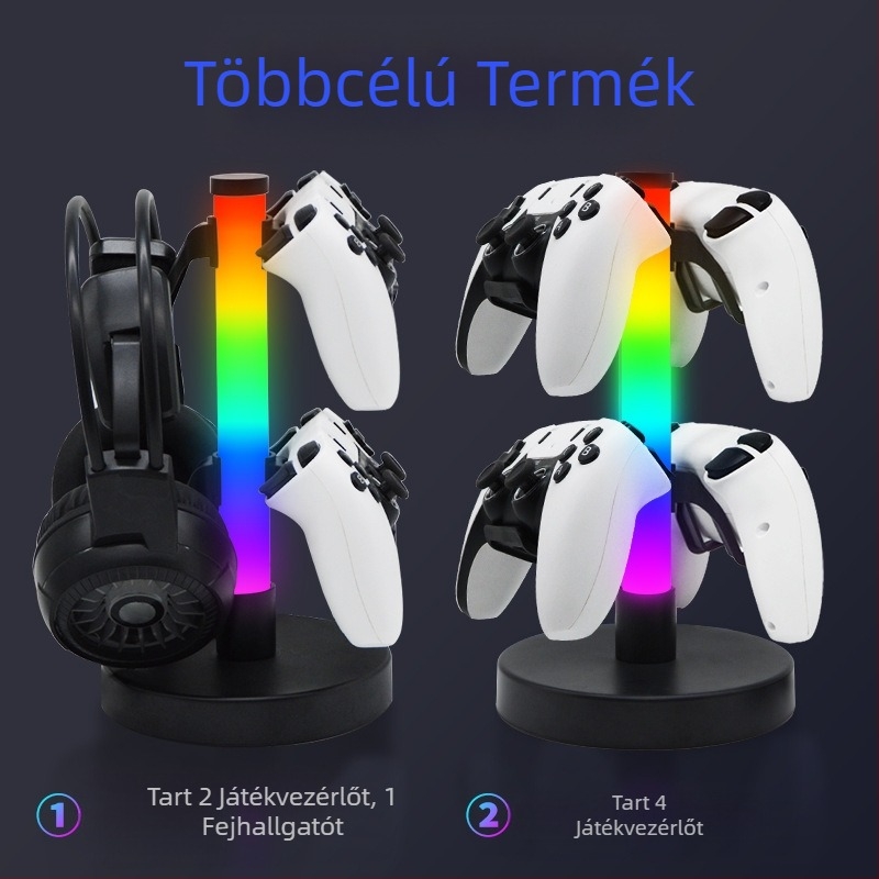 Határokon átnyúló, népszerű RGB játékvezérlő állvány, fejhallgató állvány, hangulatvilágítás, e-sport hangszedő ritmusvilágítás, asztali lámpa, éjszakai fény