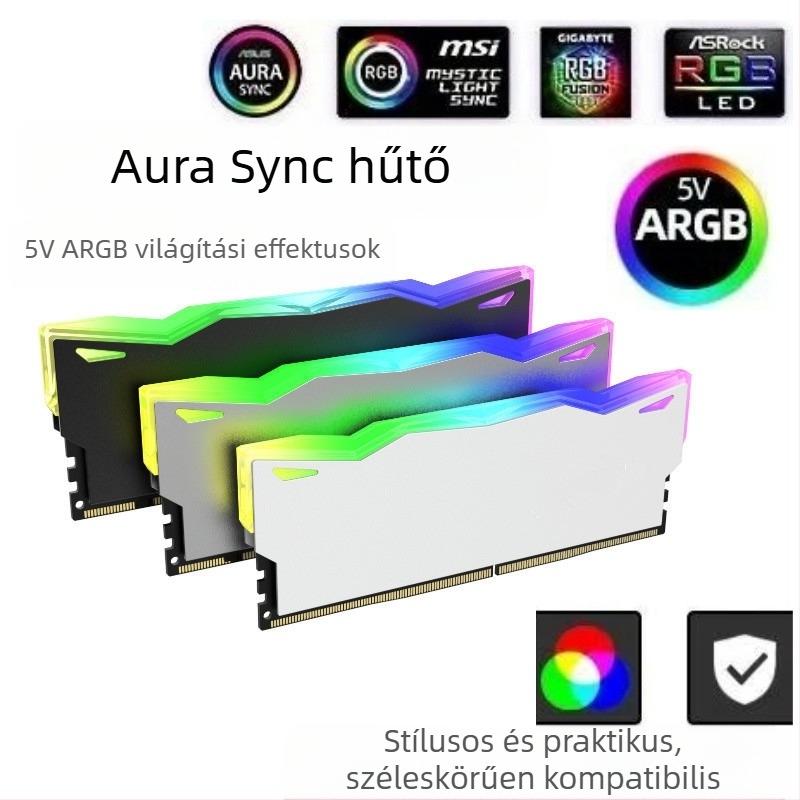 ARGB memória hűtő Vest ECC/DDR3/R4/R5 univerzális hűtőhéj hűtőborda