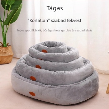 Gyári nagykereskedelmi kisállat macskafészek minden évszakhoz nagy kerek fészek vastagított téli meleg téli kis kutyaszőnyeg