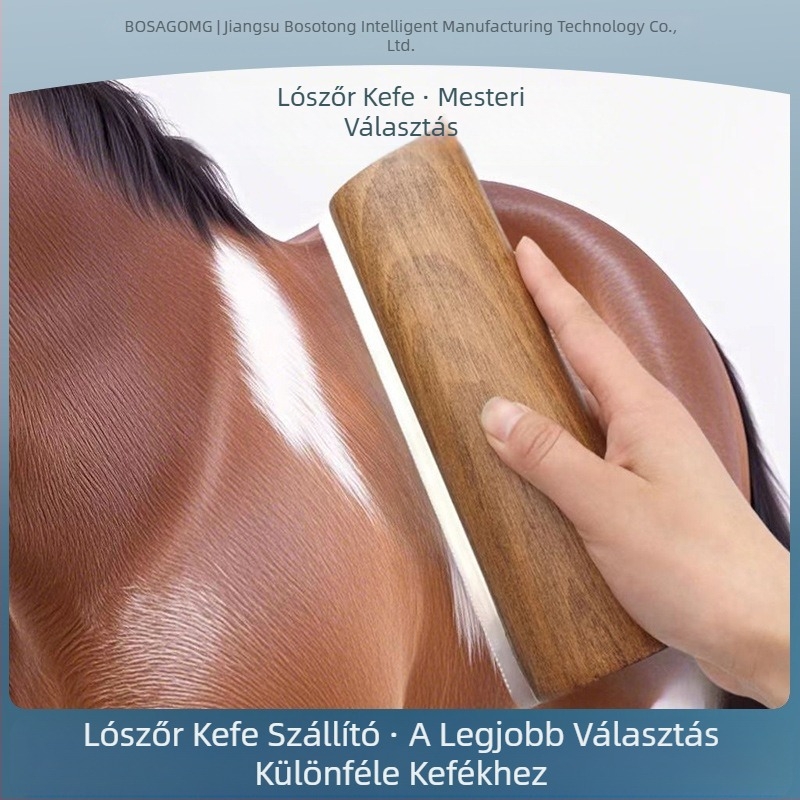 Lóizzadságkaparó Lovas kellékek Lófésű Lószőrtisztító ápolóeszközök Lóverseny fürdőtisztító kefe Borotválkozó kefe Tömörfa